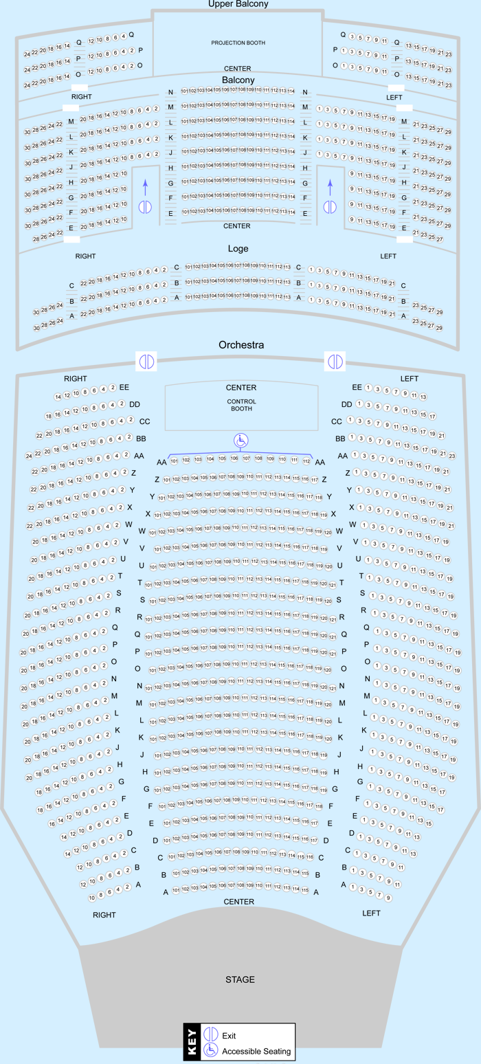 Count Basie Center for the Arts Seating Chart Count Basie Center for