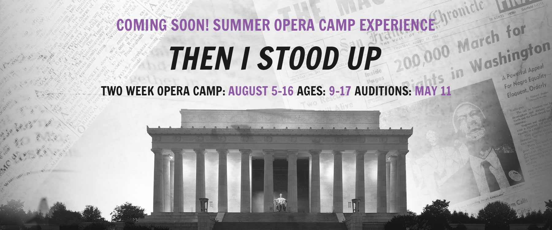 Auditions announced for 2019 Basie Center Summer Opera Camp Count