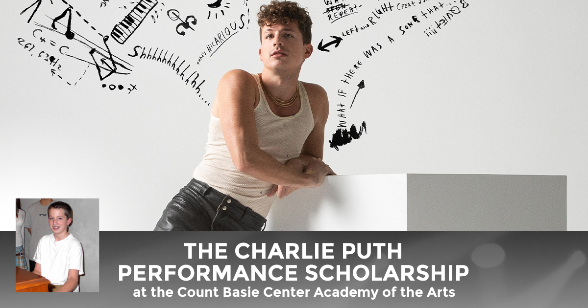 La beca de actuación Charlie Puth en la Academia Count Basie Center
