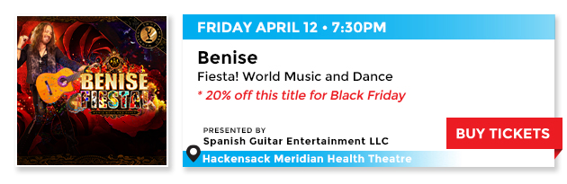 20% off select tickets for Benise