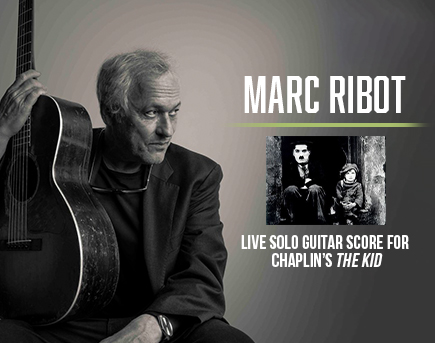 Partitura de guitarra solista en vivo de Marc Ribot para The Kid de Chaplin