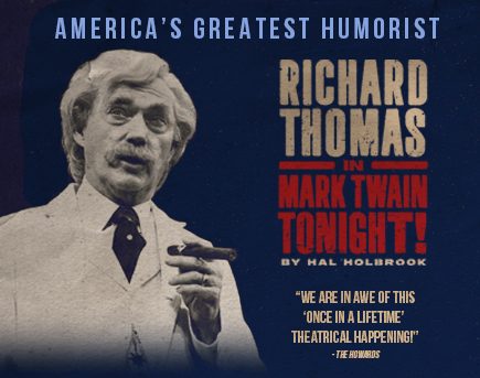 ¡Richard Thomas en Mark Twain esta noche!